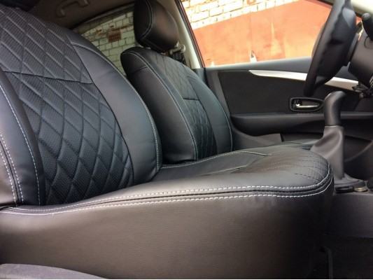 Каркасные авточехлы на Nissan Almera G15 Каркасные авточехлы на Nissan Almera G15